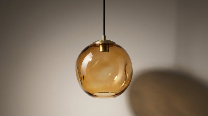 Vintage-Glas-Hängelampe: auswählen, aufhängen, beleuchten