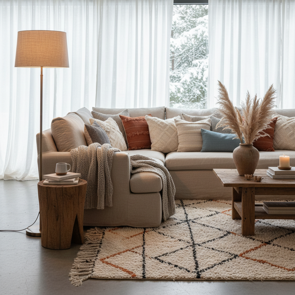 Kissen und Textilien: die Kunst des Deko-Layerings