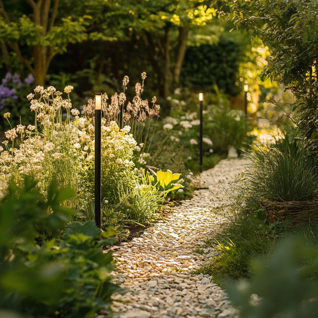 7 Möglichkeiten, Ihren Gartenweg zu beleuchten