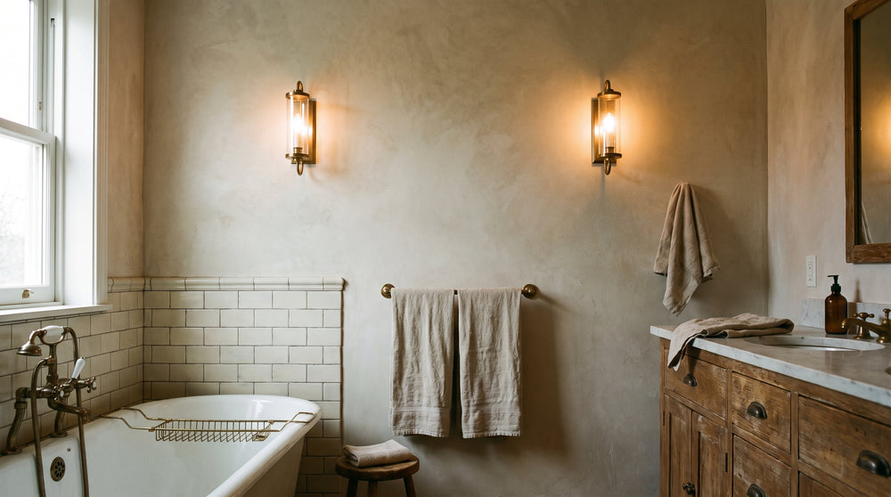 Retro-Wandleuchten für das Badezimmer
