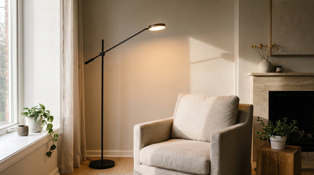 LED-Stehleuchten in Schwarz