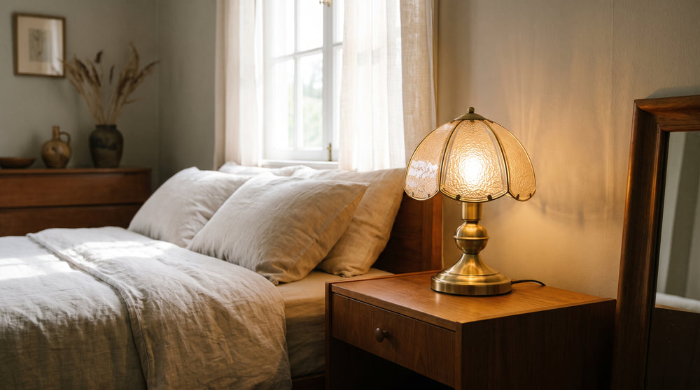 Vintage Nachttischlampe