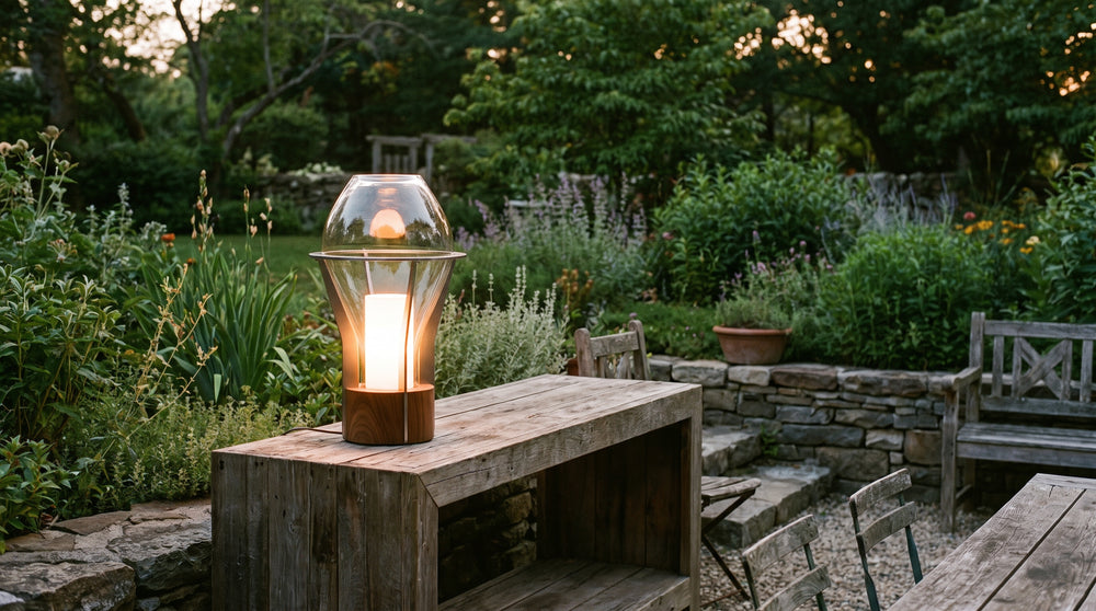 Design-Solar-Tischleuchten für den Garten