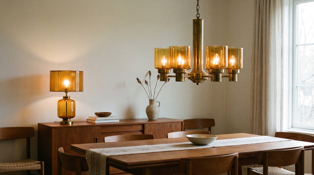 Leuchten in Vintage-Orange