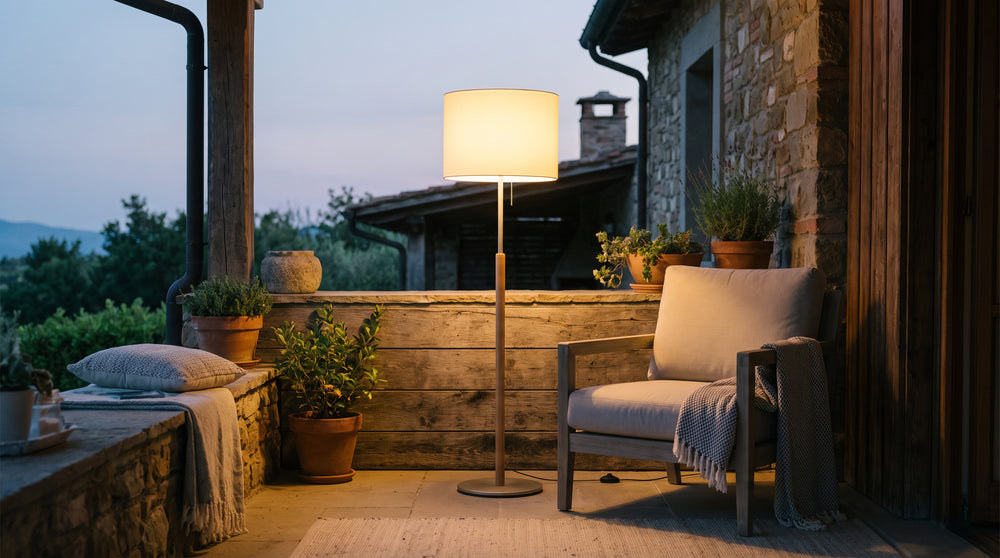 Stehleuchten für die Terrasse
