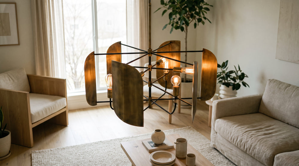 Moderne Metallkronleuchter