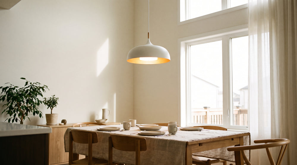 Moderne Pendelleuchten in Weiß