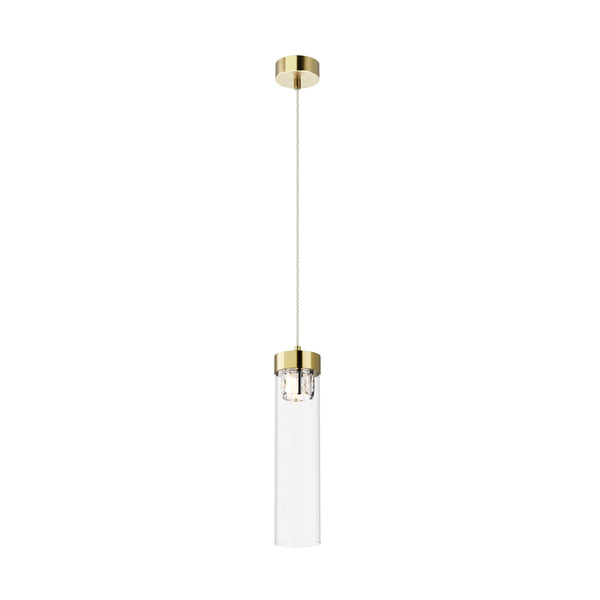 Suspension Gem bronze vieilli, verre