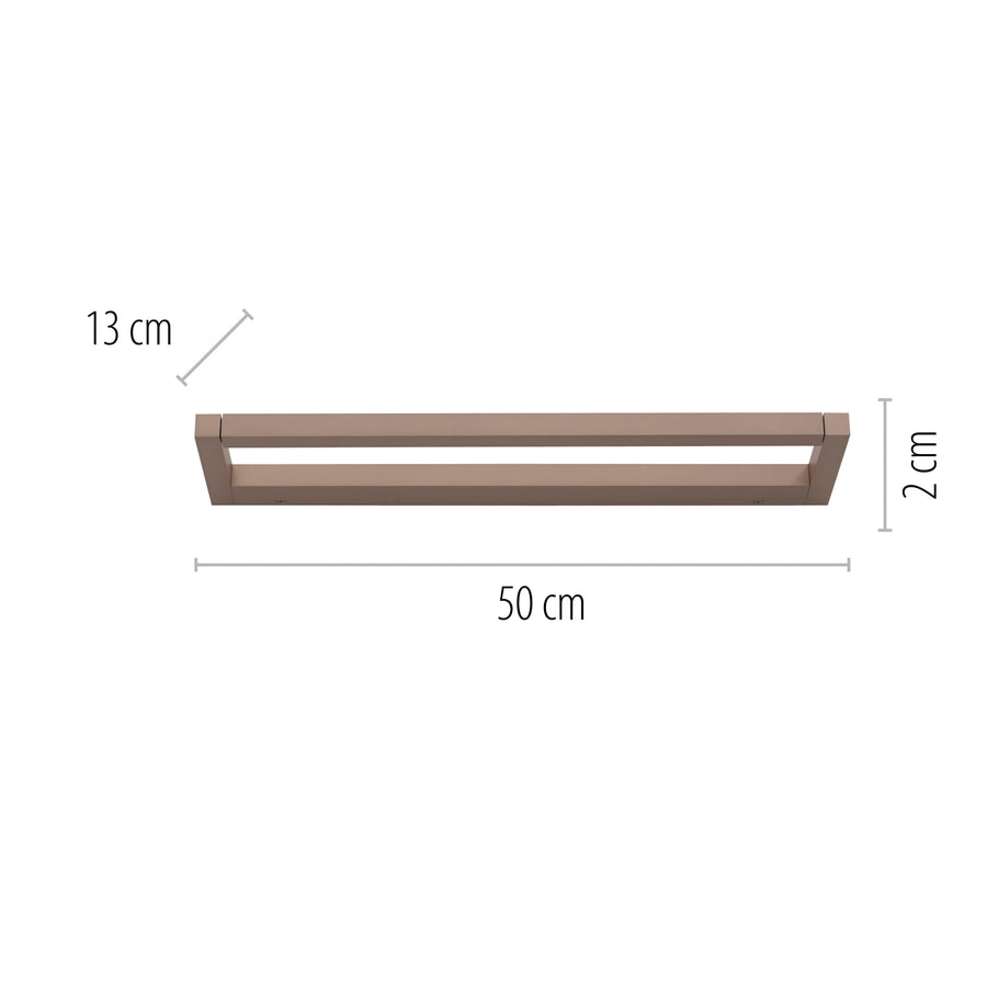 Applique murale Pure Puro marron, P 50 cm