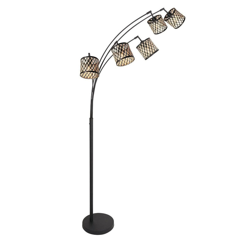 Lampadaire salon | Sumba Noir Ø12 cm