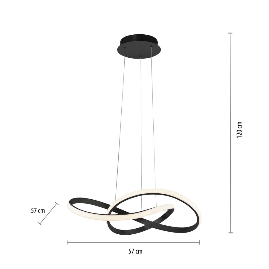 Suspension Maria noire