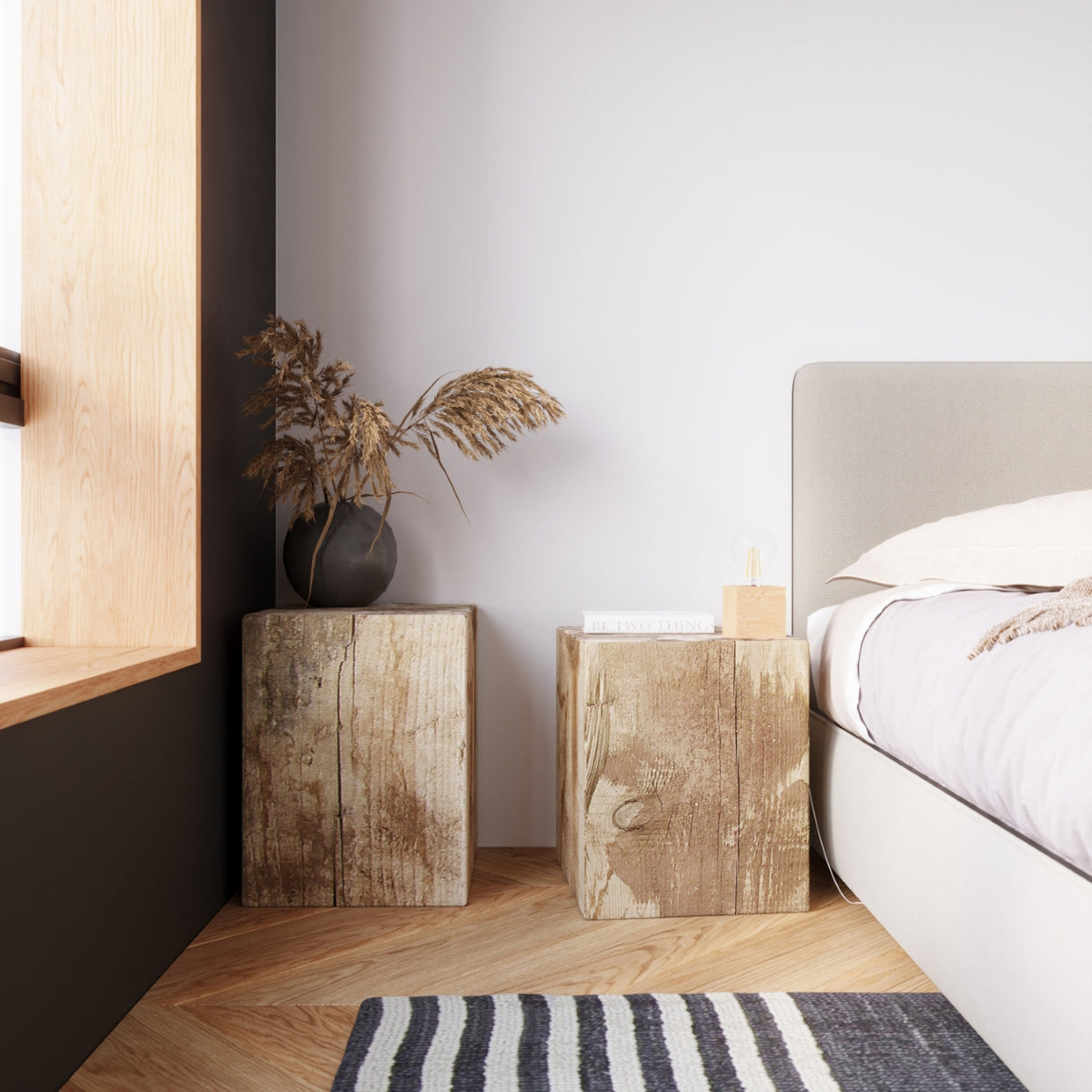 Applique ARIZ en bois naturel