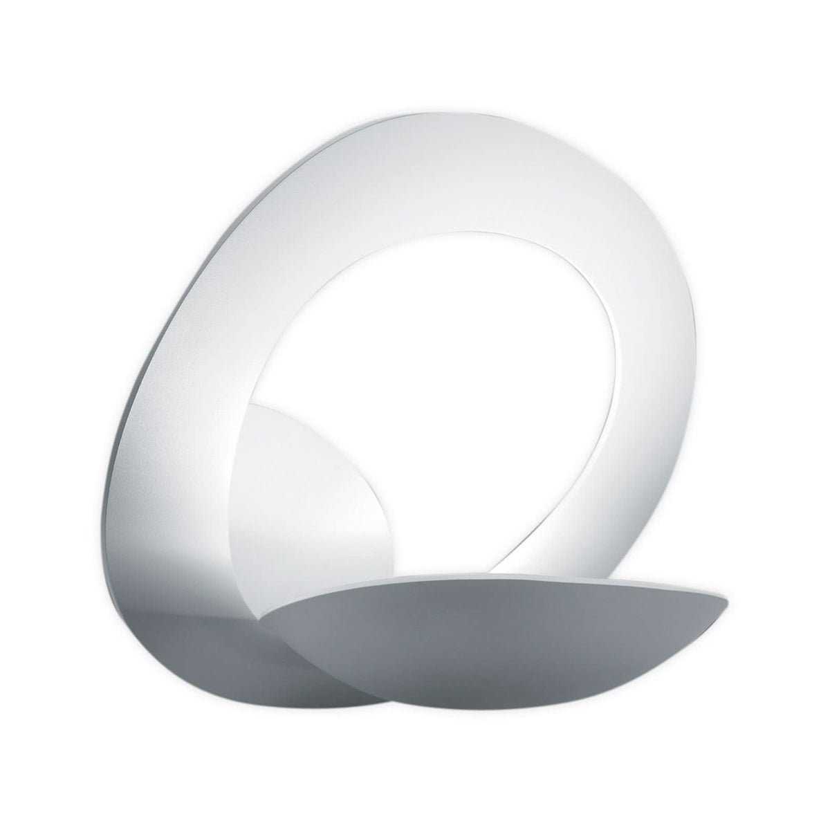 Applique murale Pirce en aluminium, blanc, hauteur 25 cm