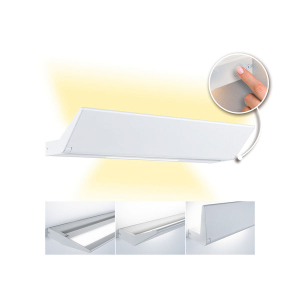 Applique murale LED Ranva Lèche-mur 3-Step-dim en aluminium, blanc, hauteur 3,3 cm