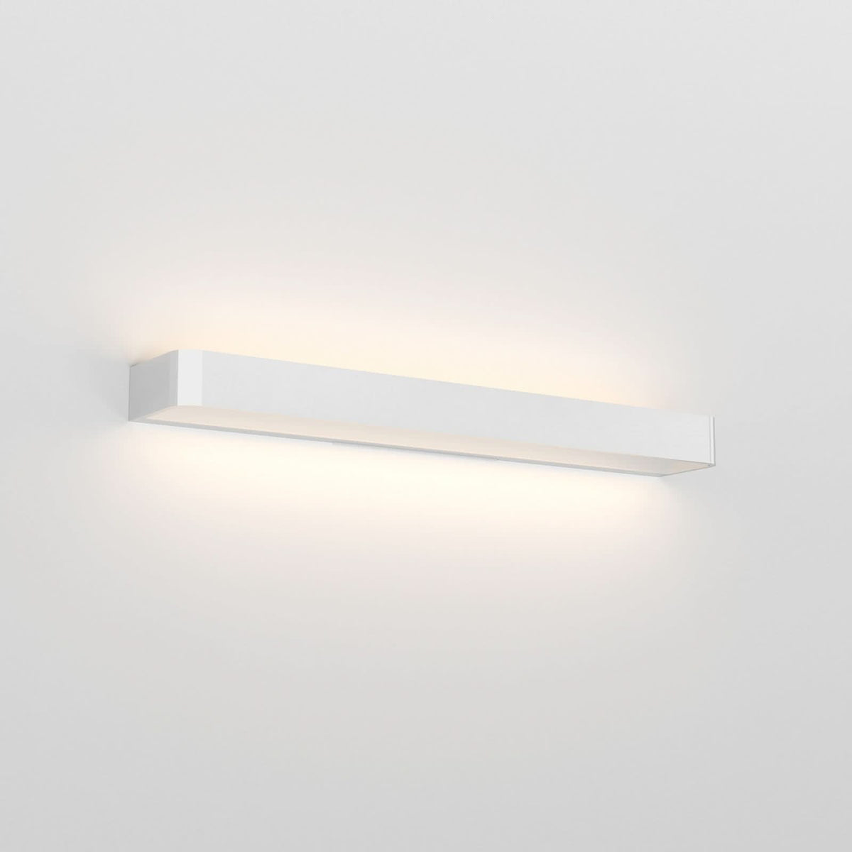 Applique murale LED Frame W3 3 en aluminium, chrome brillant, hauteur 4,8 cm