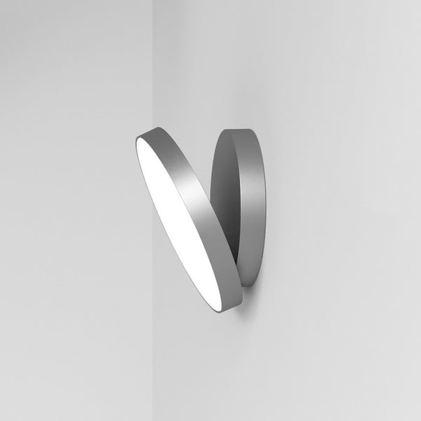 Applique murale LED Venere W1 3 en aluminium, graphite, Ø 25 cm