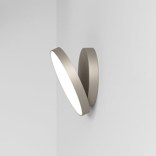 Applique murale LED Venere W1 3 en aluminium, bronze, Ø 25 cm