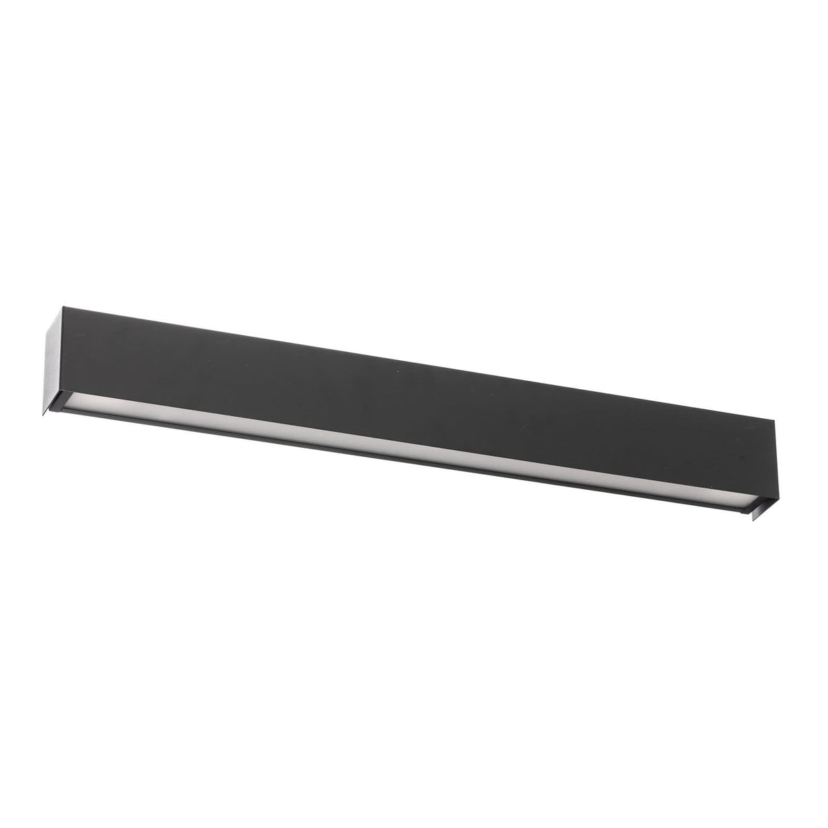 Applique murale Straight S en acier, graphite, hauteur 7 cm