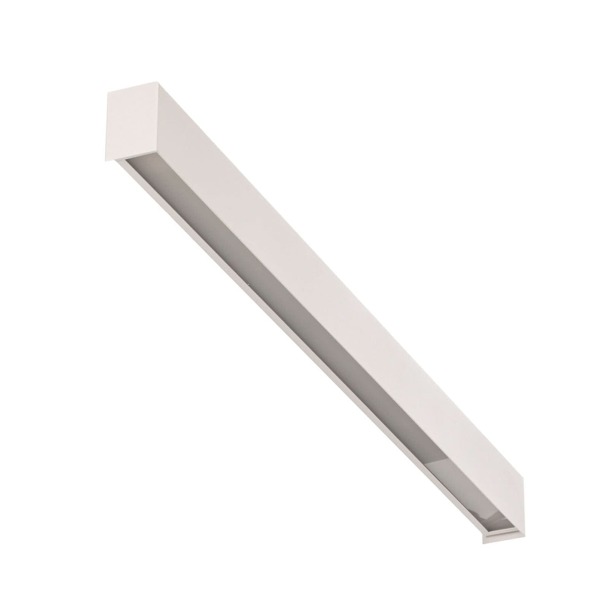 Applique murale Straight M en acier, blanc, hauteur 7 cm