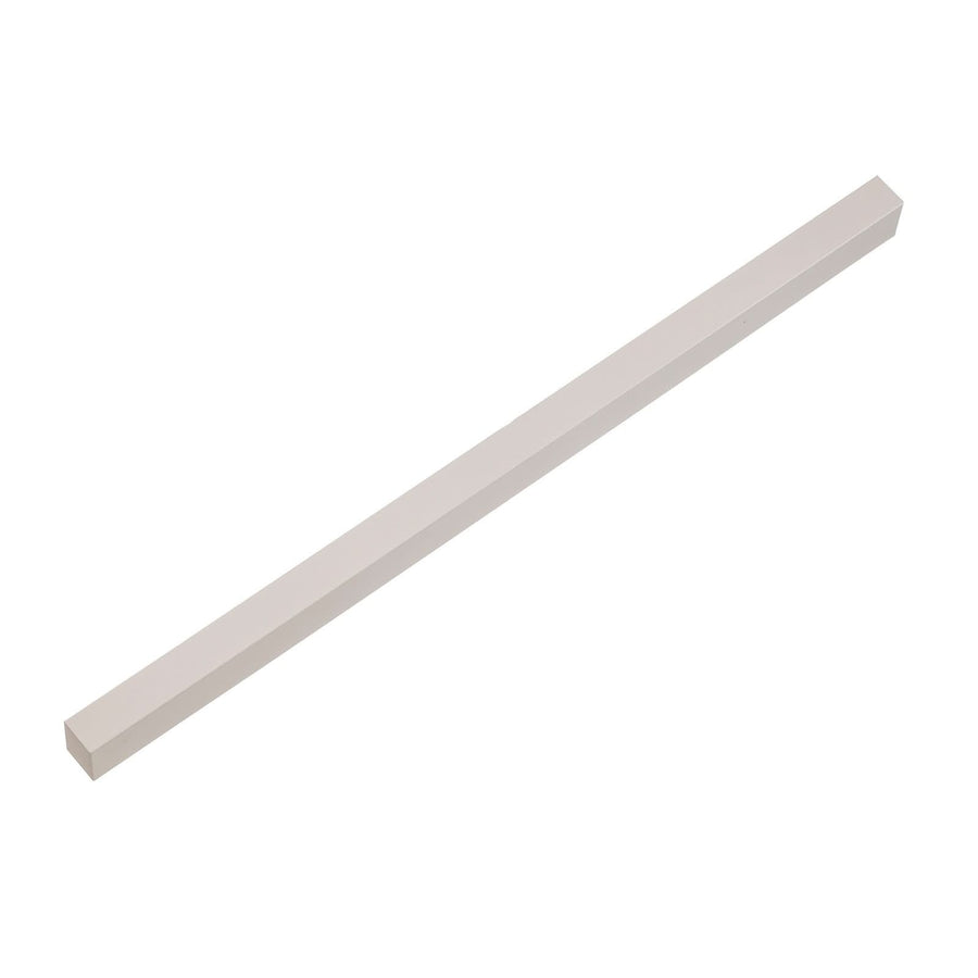 Applique murale Straight L en acier, blanc, hauteur 7 cm