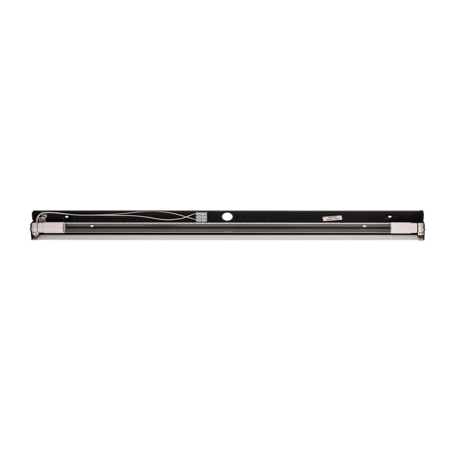 Applique murale Straight L en acier, noir, hauteur 7 cm
