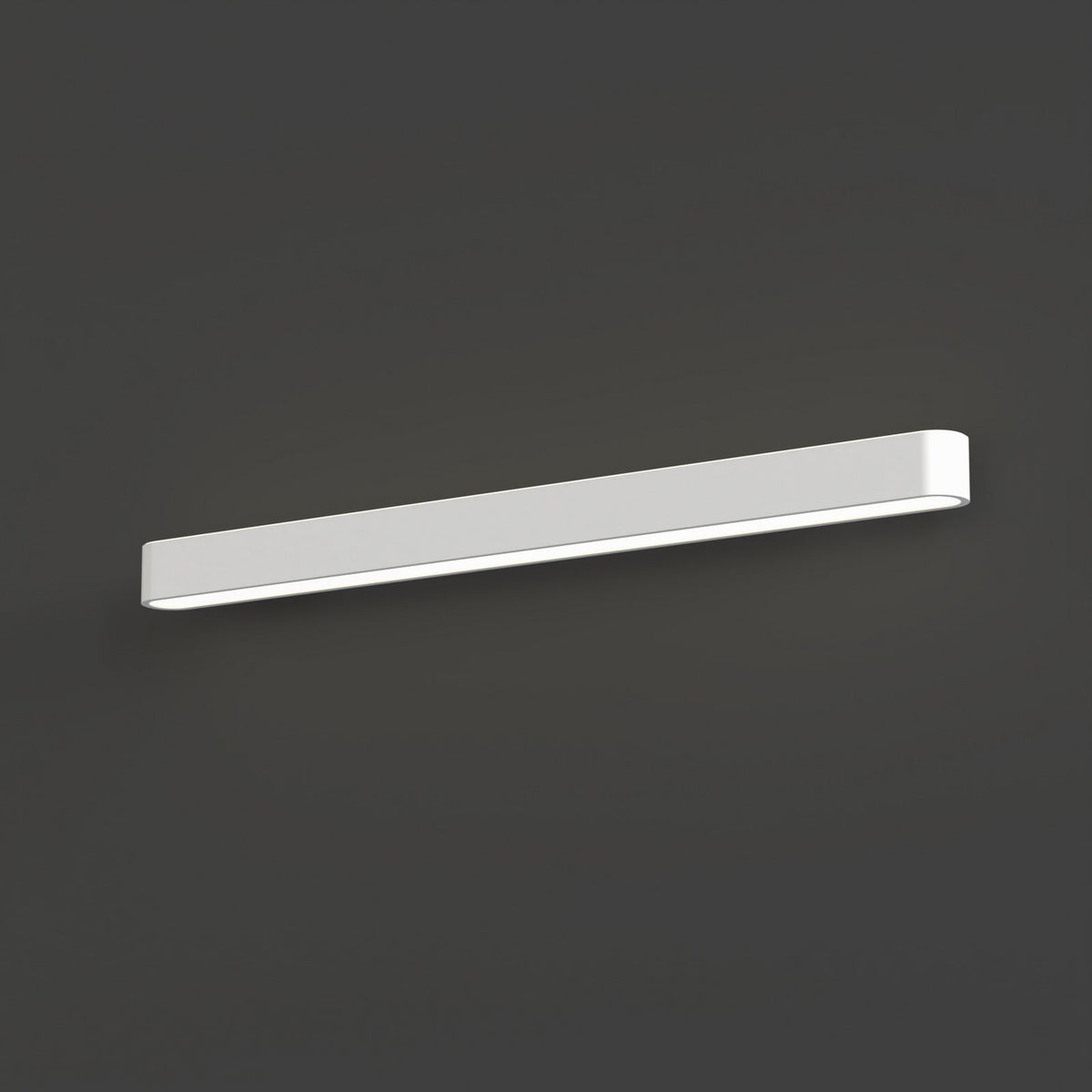 Applique murale Soft en aluminium, blanc, hauteur 6 cm, 3000 K, 16 W