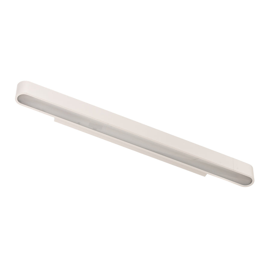Applique murale Soft en aluminium, blanc, hauteur 6 cm, 3000 K, 16 W