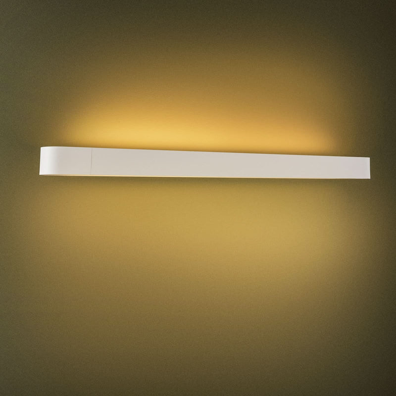 Applique murale Soft en aluminium, blanc, hauteur 6 cm, 3000 K, 16 W