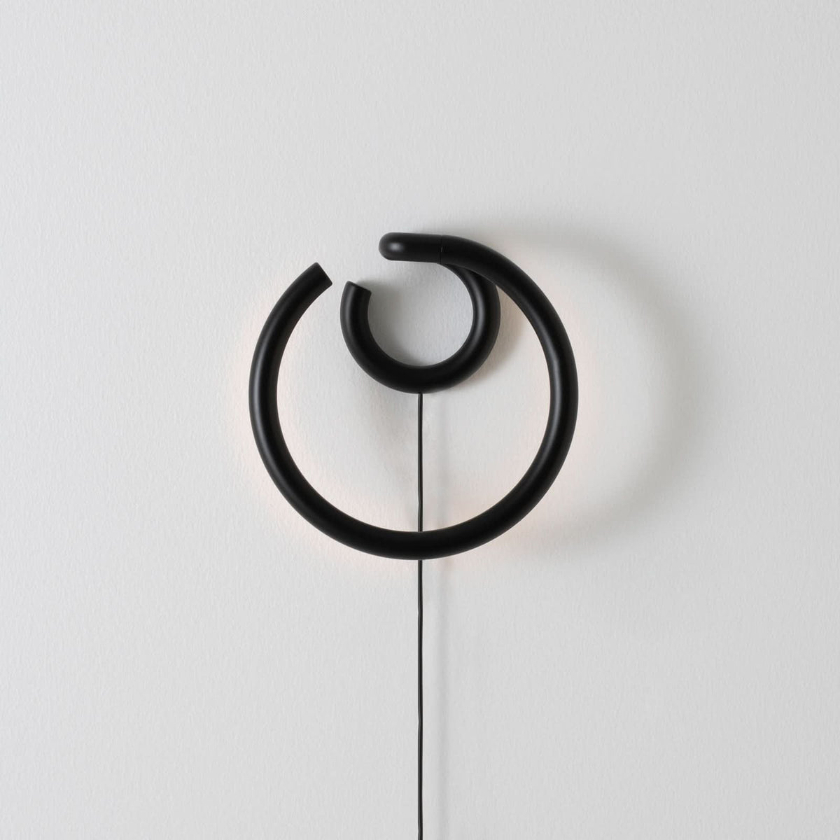 Applique murale LED Vine Light en métal, noir, hauteur 12,5 cm