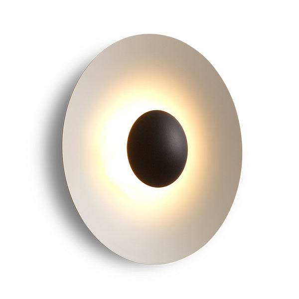 Applique murale LED Ginger 20C en aluminium, sable, Ø 19,5 cm