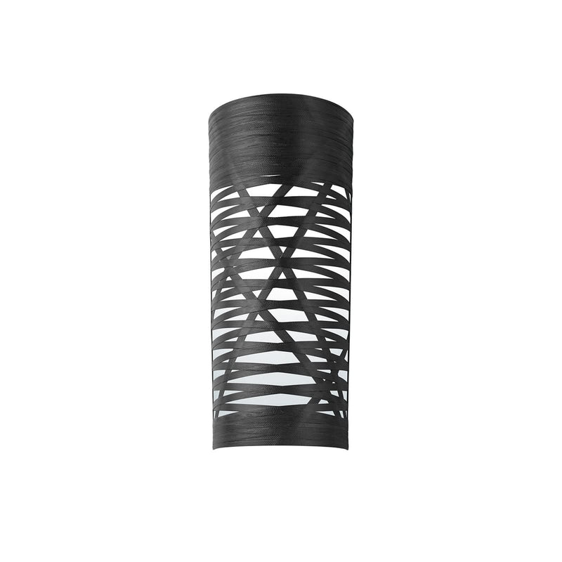 Applique murale Tress en verre, noir, hauteur 59 cm