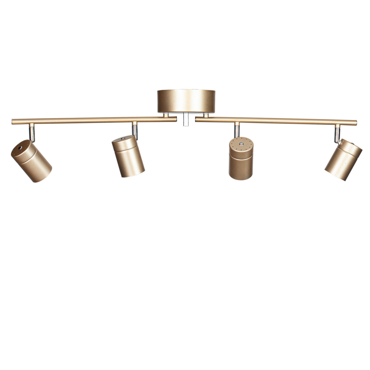 Produit isolé sur fond blanc, détaillant la barre horizontale et les quatre cylindres dorés.