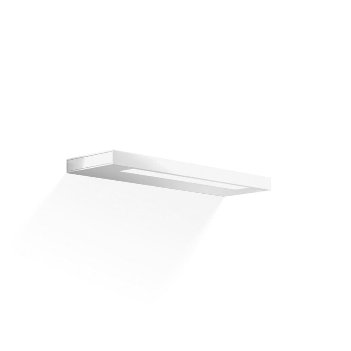 Applique murale LED Slim 34 N en aluminium, blanc mat, hauteur 2 cm, IP44