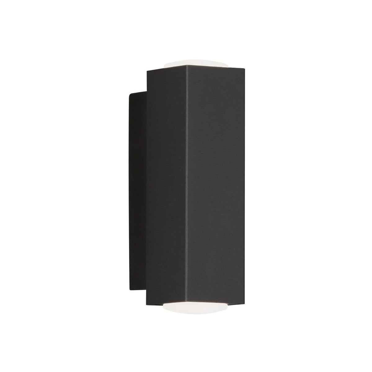 Applique murale LED Carlo en métal, noir, hauteur 13 cm