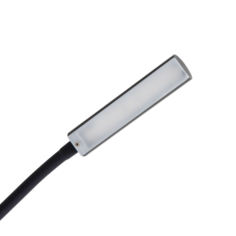 Applique murale LED Flexola en métal, noir, hauteur 58 cm