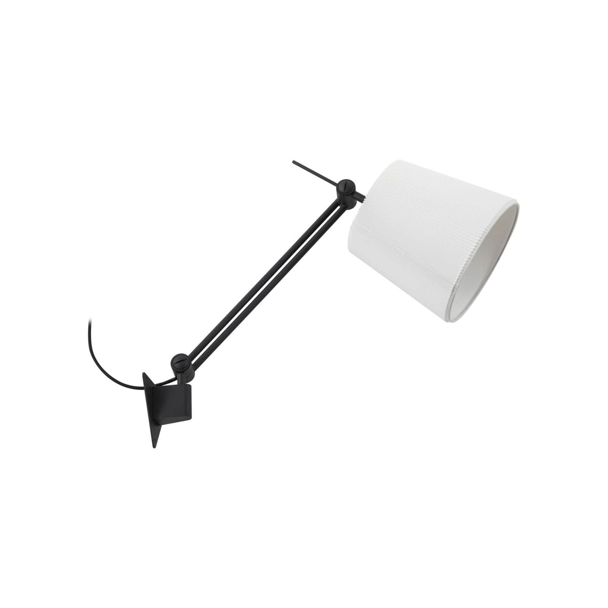 Applique murale Caelia en tissu, noir et crème, hauteur 66 cm