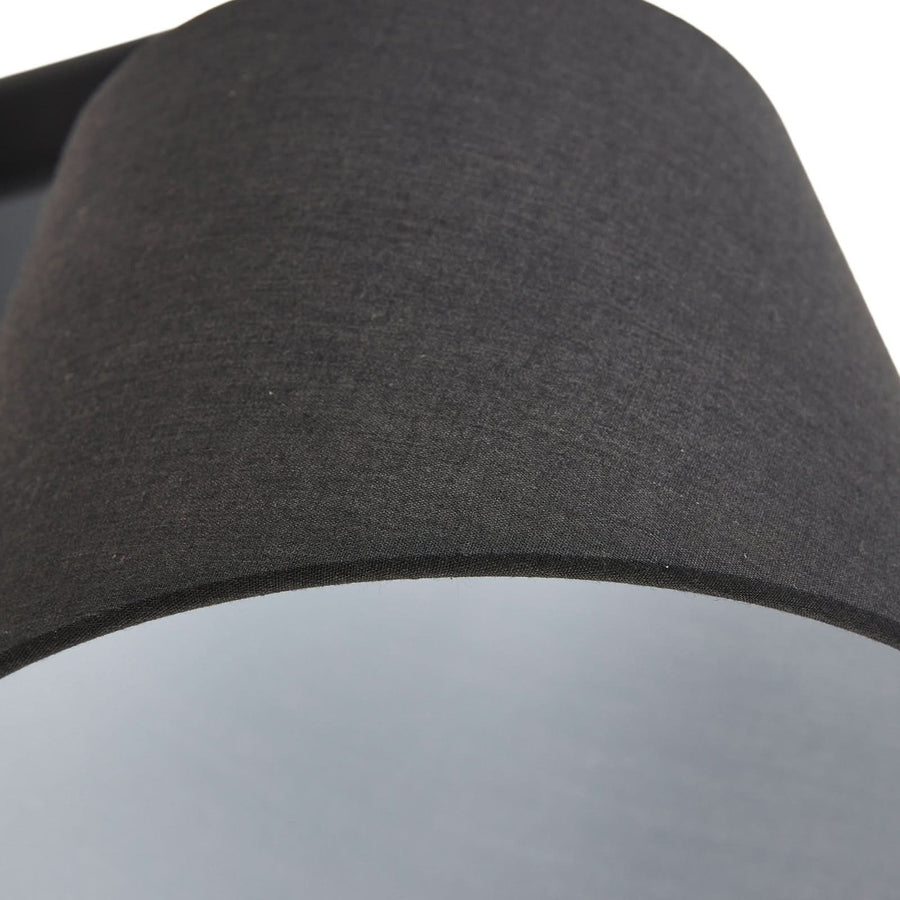 Applique murale Marvaine en tissu, noir et doré, hauteur 27 cm
