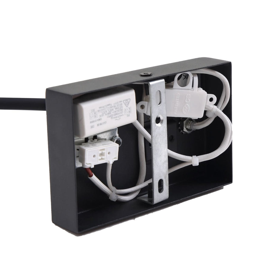 Applique murale LED Hetti en métal, noir, hauteur 14 cm