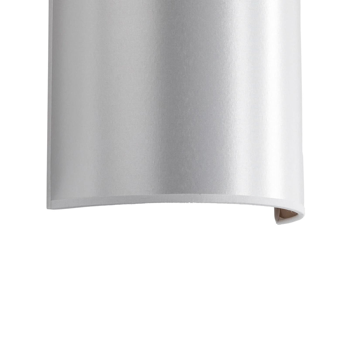 Applique murale Satin en tissu, blanc et doré, hauteur 24 cm