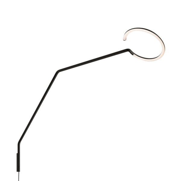 Applique murale LED Vine Light en aluminium, noir, hauteur 91,4 cm