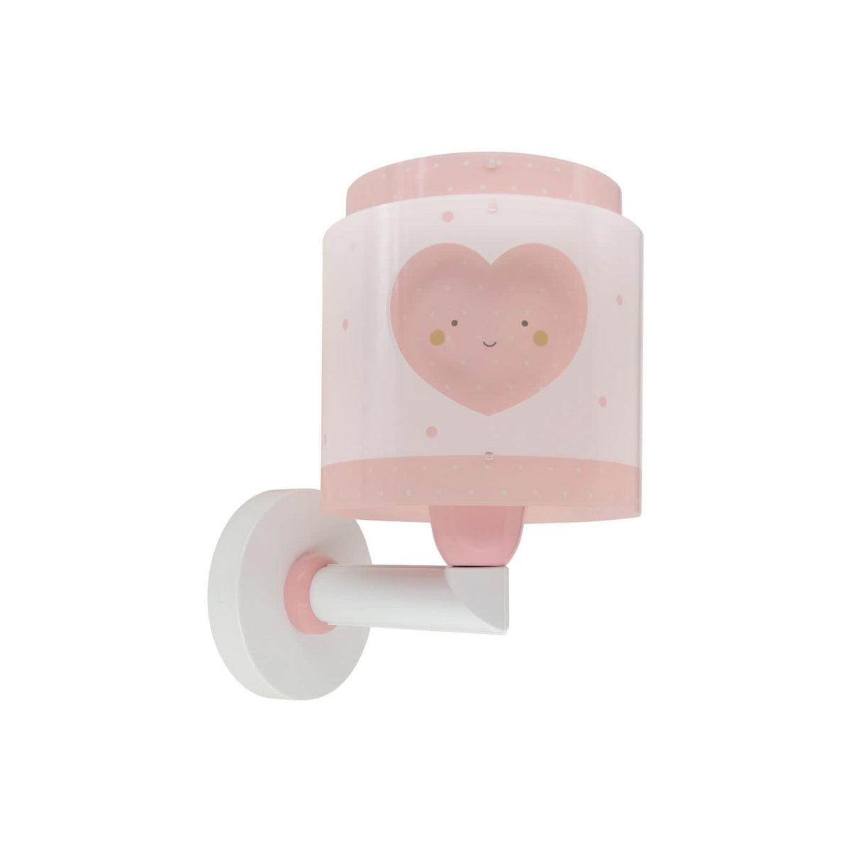 Applique murale Baby Dreams, rosé et blanc, hauteur 24 cm