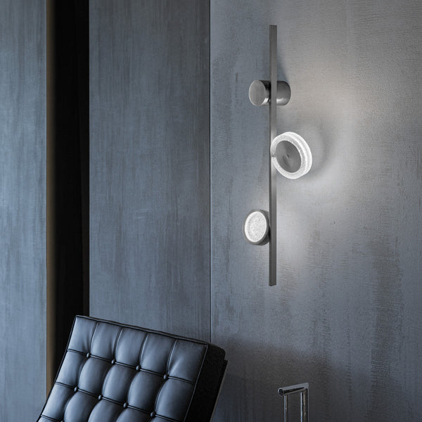 Applique murale LED Yo-Yo A, hauteur 60 cm