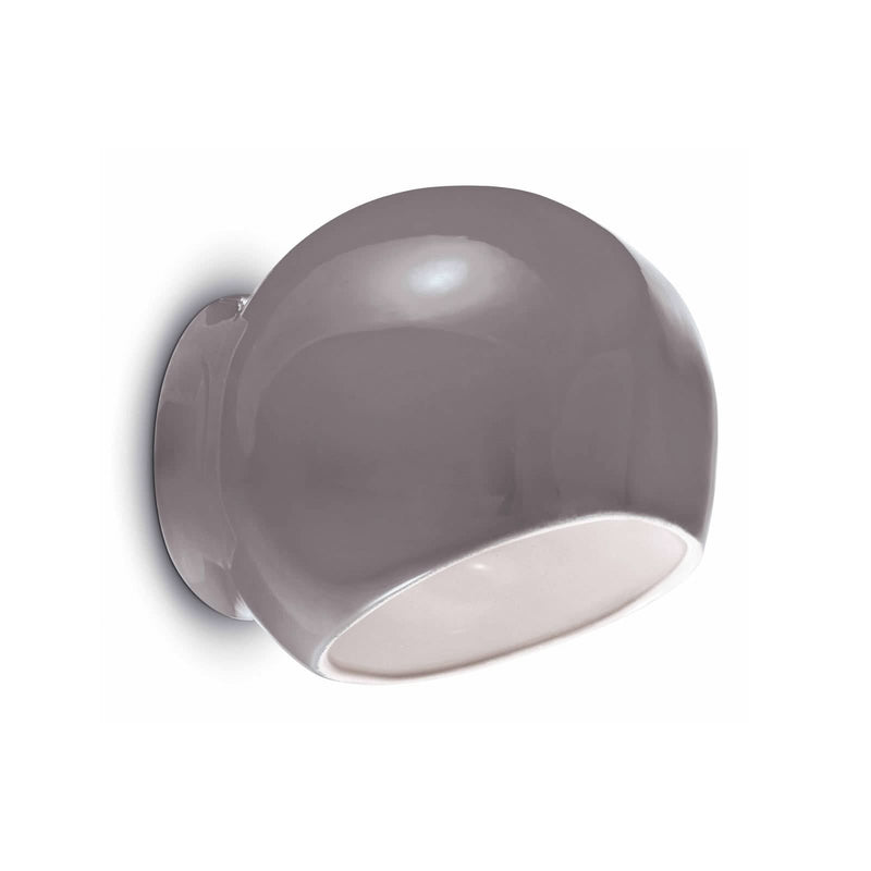 Applique murale Ayrton en céramique, gris, hauteur 19 cm