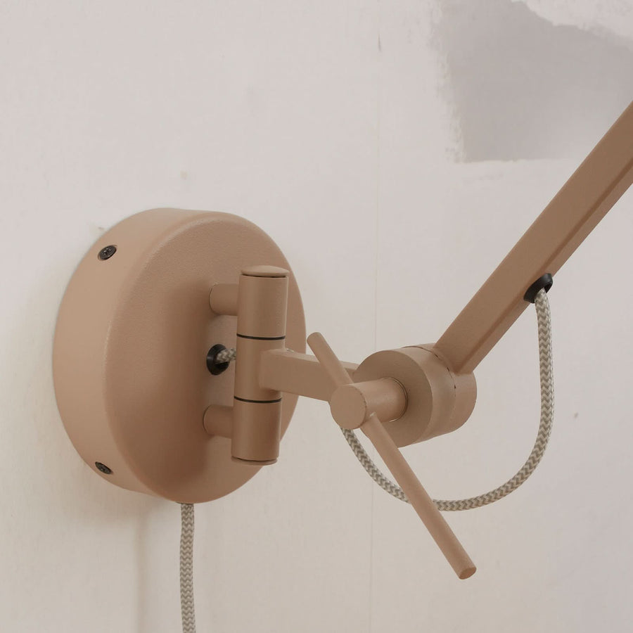 Applique murale Marseille en métal, sable, hauteur 80 cm