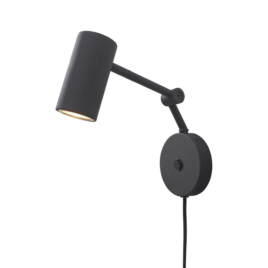 Applique murale Montreux en métal, noir, hauteur 32 cm