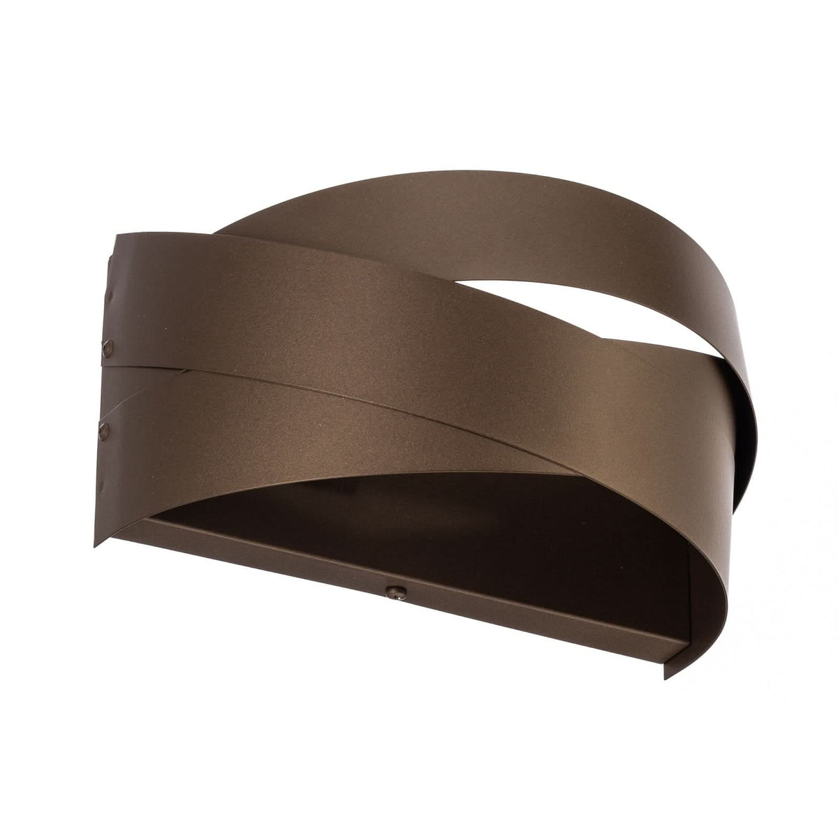 Applique murale Tornado en métal, marron, hauteur 15 cm