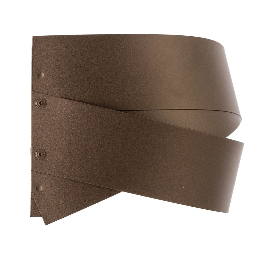 Applique murale Tornado en métal, marron, hauteur 15 cm