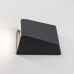 Potelet d'extérieur LED 85118K3 en verre, graphite, hauteur 11 cm