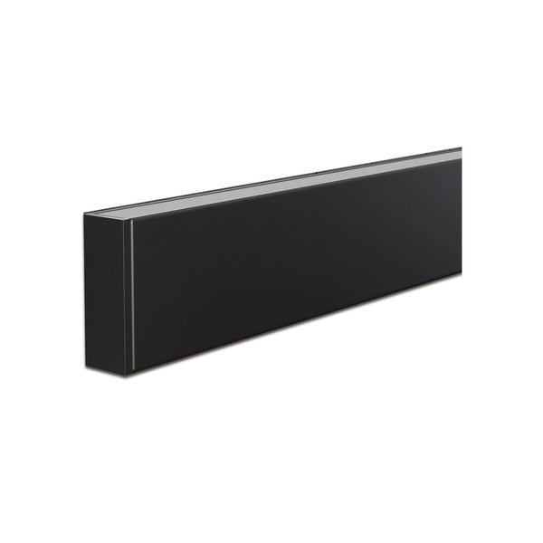 Applique murale LED Intero-Line en aluminium, noir, hauteur 7,2 cm, 36 W