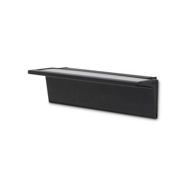 Applique murale LED Zena en aluminium, noir, hauteur 7 cm, 3000 K